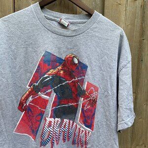 Vintage 2001 Marvel Spiderman Graphic T Shirt XL